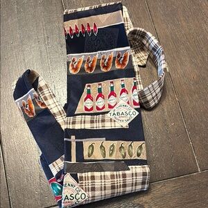 Tabasco Themed Tie with Plaid Accents